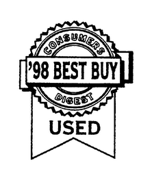 CONSUMERS DIGEST 98 BEST BUY USED logo