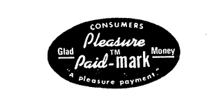 CONSUMERS PLEASURE PAID MARK logo