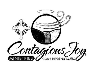 CONTAGIOUS JOY MINISTRIES INC. GOD'S HEAVENLY MUSIC logo