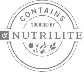 CONTAINS SOURCED BY NUTRILITE logo
