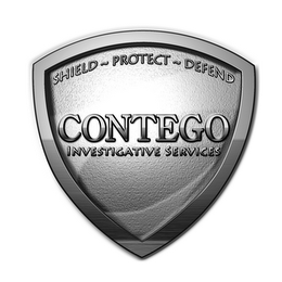 CONTEGO INVESTIGATIVE SERVICES SHIELD PROTECT DEFEND logo
