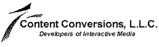 CONTENT CONVERSIONS, L.L.C.  DEVELOPERS OF INTERACTIVE MEDIA logo