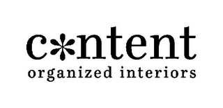 CONTENT ORGANIZED INTERIORS logo