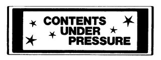 CONTENTS UNDER PRESSURE logo