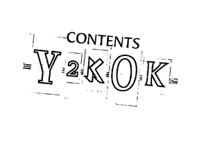 CONTENTS Y2KOK logo