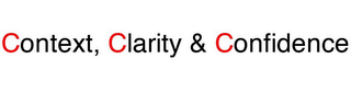 CONTEXT, CLARITY & CONFIDENCE logo