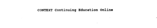 CONTEXT CONTINUING EDUCATION ONLINE logo