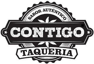 CONTIGO SABOR AUTÉNTICO TAQUERIA logo