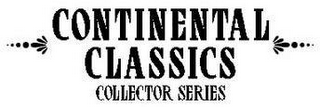 CONTINENTAL CLASSICS COLLECTOR SERIES logo