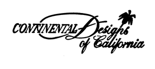 CONTINENTAL DESIGNS OF CALIFORNIA logo