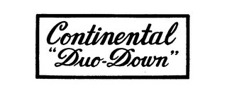 CONTINENTAL "DUO-DOWN" logo