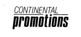 CONTINENTAL PROMOTIONS logo