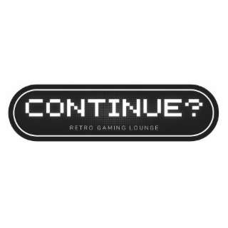 CONTINUE? RETRO GAMING LOUNGE logo