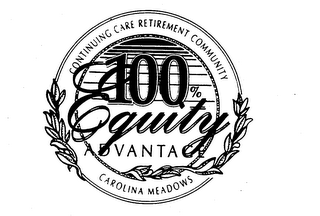 CONTINUING CARE RETIREMENT COMMUNITY 100% EQUITY ADVANTAGE CAROLINA MEADOWS logo