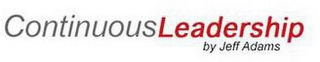 CONTINUOUSLEADERSHIP BY JEFF ADAMS logo