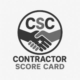 CONTRACTOR SCORE CARD CSC logo