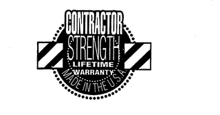 CONTRACTOR STRENGTH LIFETIME WARRANTY MADE IN THE U.S.A. logo