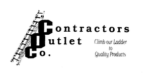 CONTRACTORS OUTLET CO. CLIMB OUR LADDER TO QUALITY PRODUCTS logo