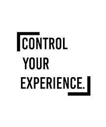 CONTROL YOUR EXPERIENCE. logo