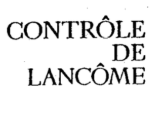 CONTROLE DE LANCOME logo