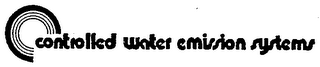 CONTROLLED WATER EMISSION SYSTEMS logo