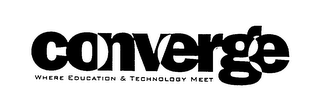CONVERGE WHERE EDUCATION & TECHNOLOGY MEET logo