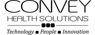 CONVEY HEALTH SOLUTIONS TECHNOLOGY PEOPLE INNOVATION logo