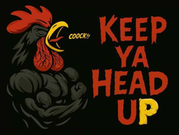 COOCK!! KEEP YA HEAD UP logo