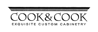 COOK & COOK EXQUISITE CUSTOM CABINETRY logo