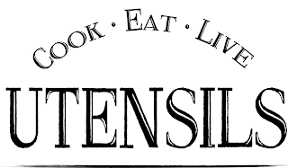 COOK EAT LIVE UTENSILS logo