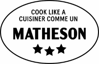 COOK LIKE A CUISINER COMME UN MATHESON logo