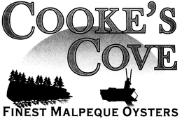 COOKE'S COVE FINEST MALPEQUE OYSTERS logo
