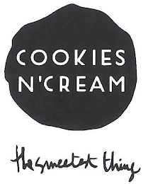 COOKIES N' CREAM THE SWEETEST THING logo