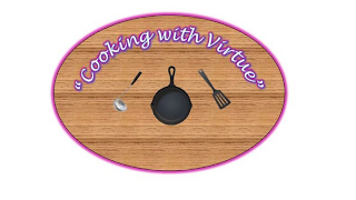 "COOKING WITH VIRTUE" logo