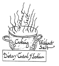 COOKING WITHOUT SALT DIETARY CONTROL OF SODIUM logo