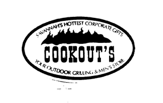 COOKOUT'SSAVANNAH'S HOTTEST CORPORATE GIFTS YOUR OUTDOOR GRILLING & MEN'S STORE logo