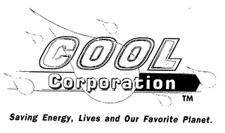 COOL CORPORATION SAVING ENERGY, LIVES AND OUR FAVORITE PLANET. logo
