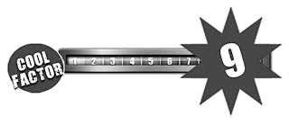 COOL FACTOR 1 2 3 4 5 6 7 9 logo