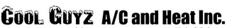 COOL GUYZ A/C AND HEAT INC logo