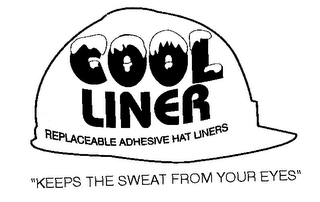COOL LINER REPLACEABLE ADHESIVE HAT LINERS "KEEPS THE SWEAT FROM YOUR EYES" logo