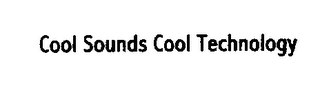 COOL SOUNDS COOL TECHNOLOGY logo