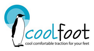 COOLFOOT COOL COMFORTABLE TRACTION FOR YOUR FEET logo