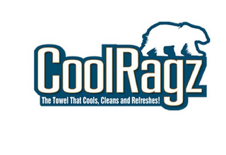 COOLRAGZ THE TOWEL THAT COOLS, CLEANS AND REFRESHES! logo