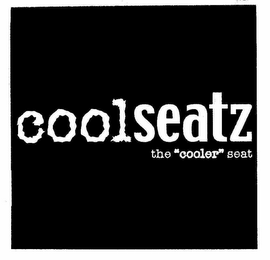 COOLSEATZ THE "COOLER" SEAT logo