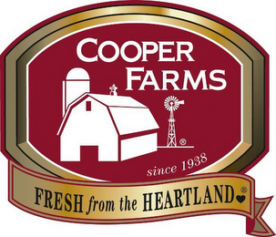 COOPER FARMS, FRESH FROM THE HEARTLAND, SINCE 1938 logo