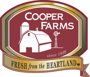 COOPER FARMS SINCE 1938 FRESH FROM THE HEARTLAND logo