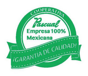 COOPERATIVA PASCUAL EMPRESA 100% MEXICANA ¡GARANTIA DE CALIDAD! logo