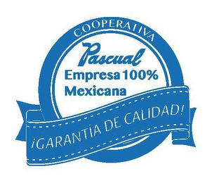 COOPERATIVA PASCUAL EMPRESA 100% MEXICANA ¡GARANTIA DE CALIDAD! logo