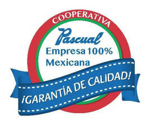 COOPERATIVA PASCUAL EMPRESA 100% MEXICANA ¡GARANTIA DE CALIDAD! logo