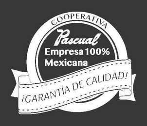 COOPERATIVA PASCUAL EMPRESA 100% MEXICANA ¡GARANTIA DE CALIDAD! logo